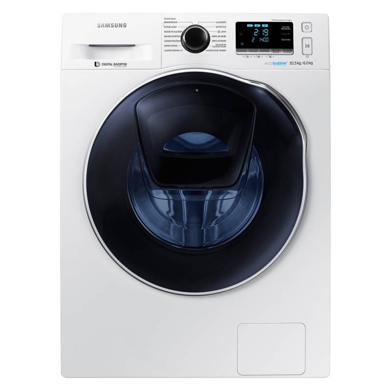 Botones de encendido y Play para lavadora frontal Samsung color Blanco