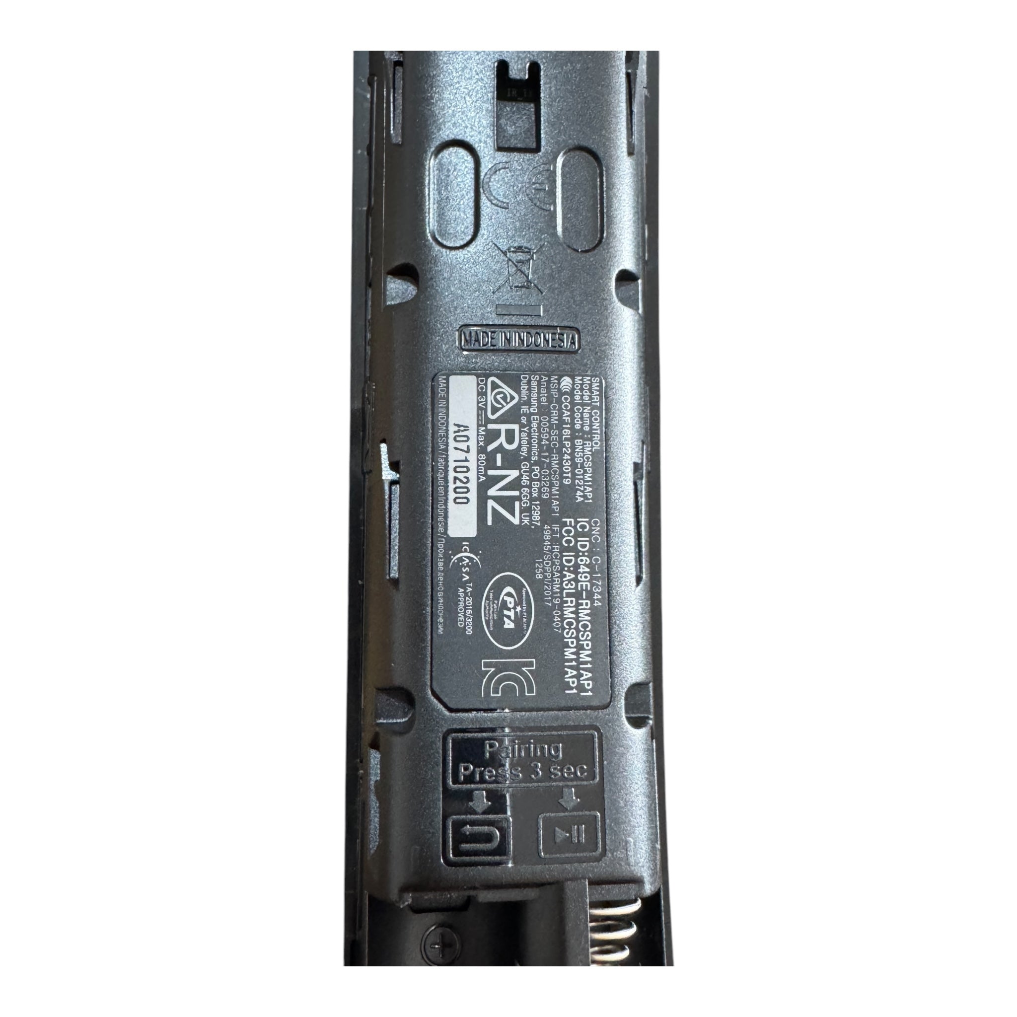 Control remoto TV Samsung con puerto USB y carga solar original (BN59-01274A)